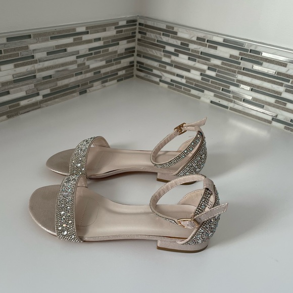 Crystal Encrusted Flat Sandal - Picture 3 of 3
